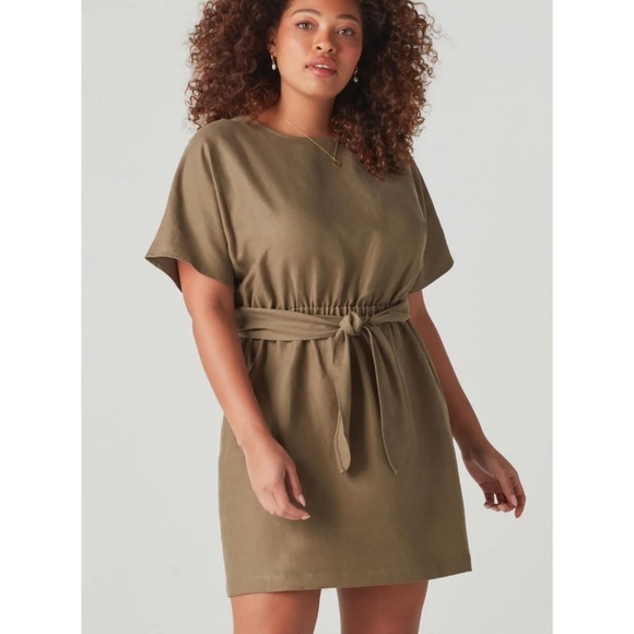 VETTA Dresses & Skirts - NWT Vetta The Convertible Wrap Mini Dress Khaki size XL